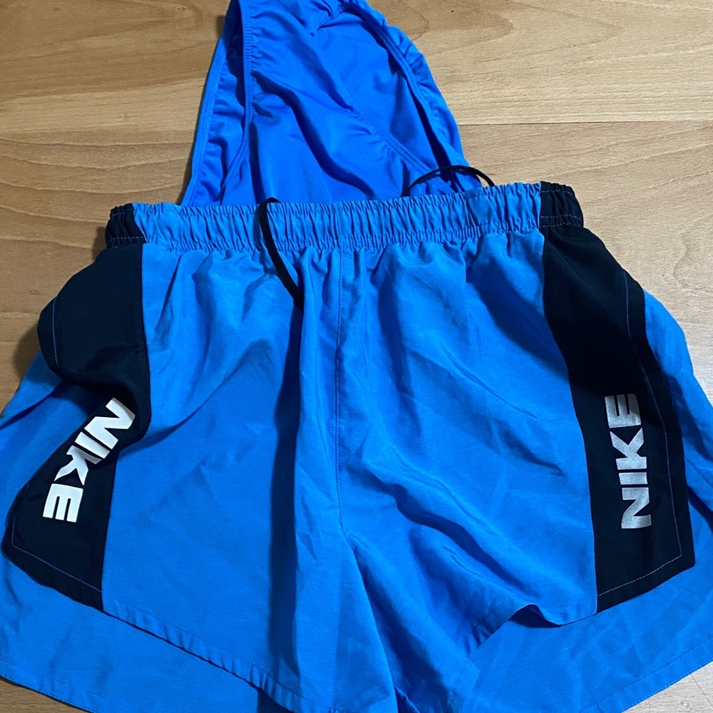 Nike Dri-Fit Short Heritage Mens XS Running Shorts Blue - Picture 7 of 10